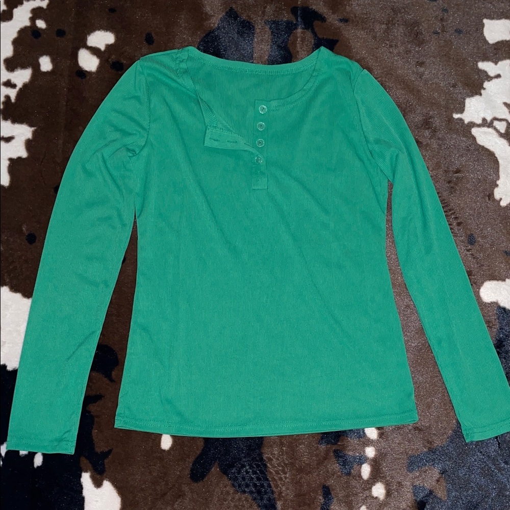 “SHEIN” Emerald Green Blouse!